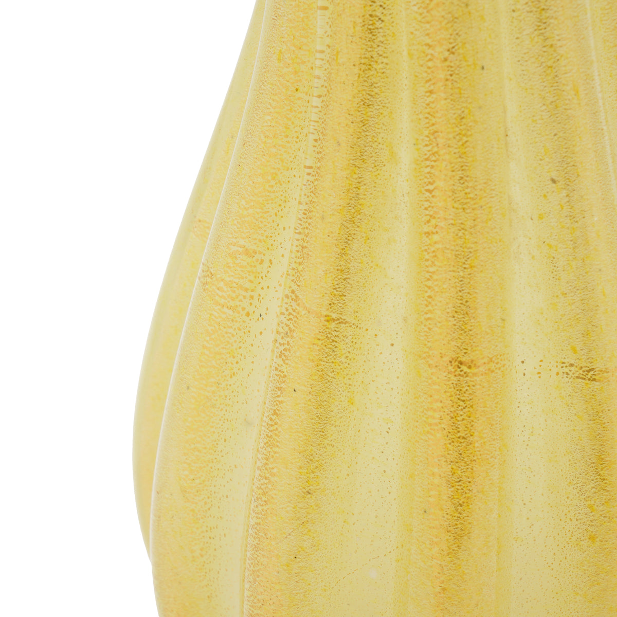 Archimede Seguso attributed Murano gold-infused ribbed blown glass vase, 1950's