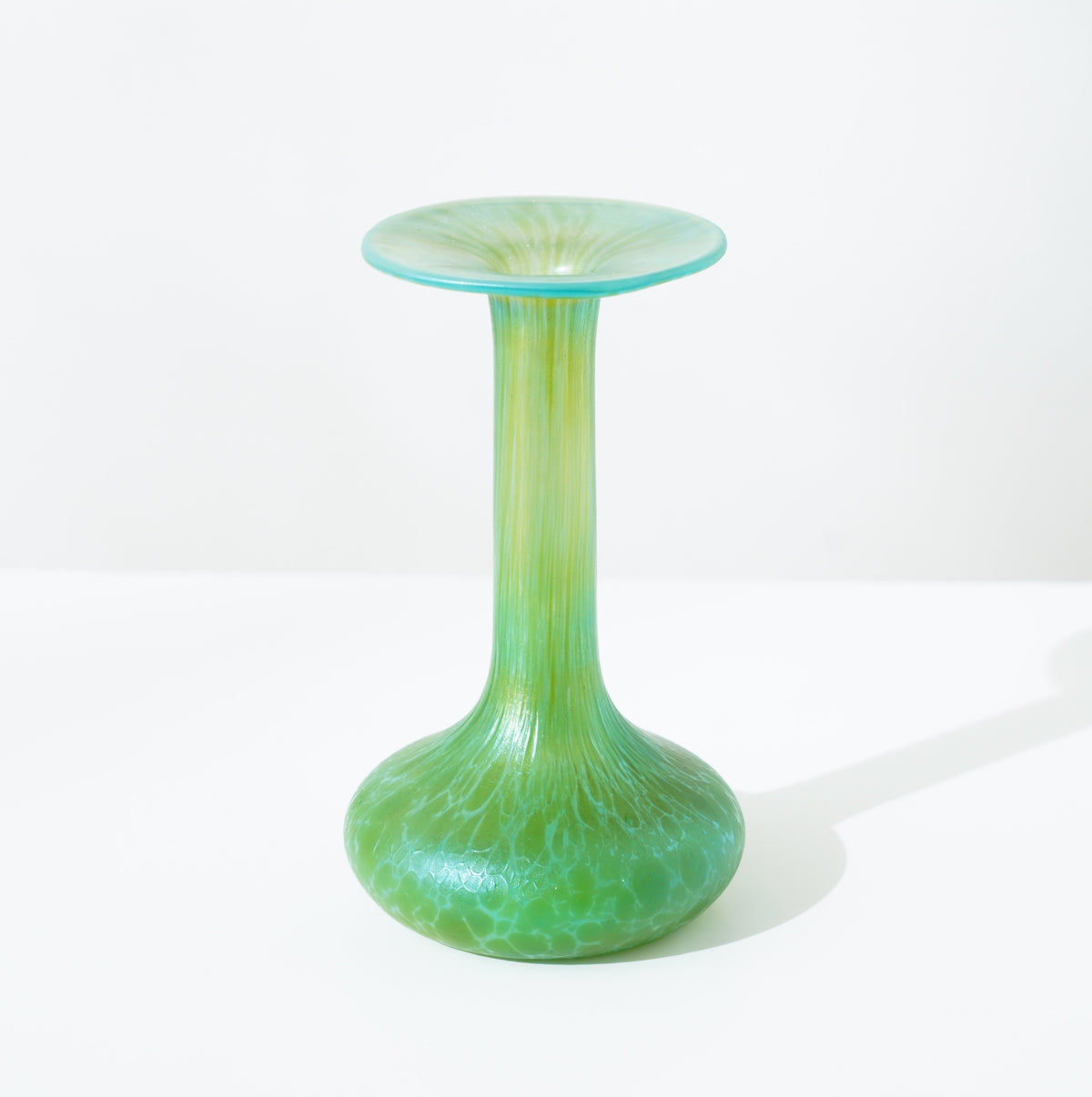 Bohemian Art Nouveau iridescent art glass vase, attributed to Loetz, c. 1900-20